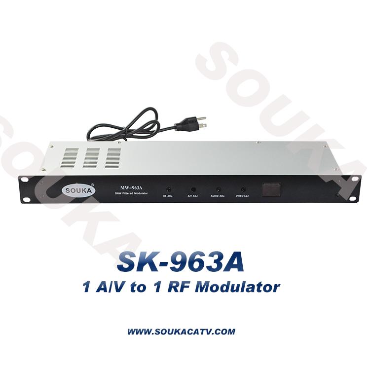 Single Adjacent Channel Audio Video RF Modulator for Cable System